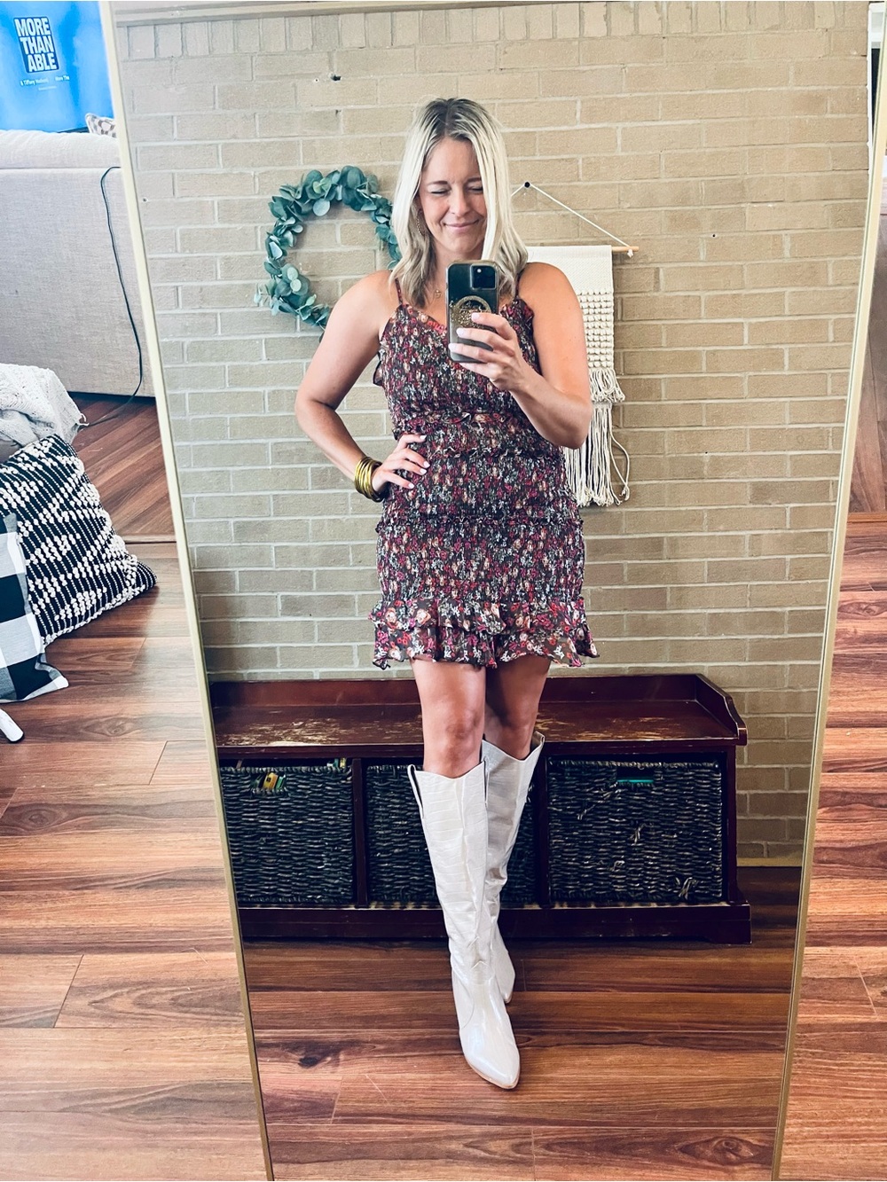 Floral Smocked Cami Mini Dress